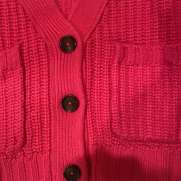 Pam and Gela Boxy Oversized Pink Cardigan Size M/L - Picture 3 of 7